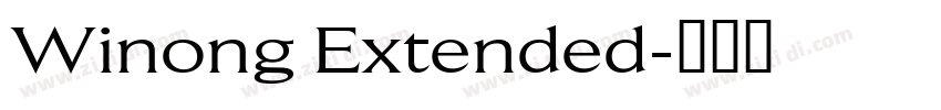 Winong Extended字体转换